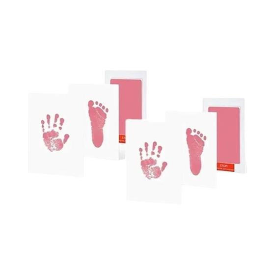 Imagem de Almofadas de Pegada para Bebê e Pet - Kit Não Tóxico e Sem Tinta
