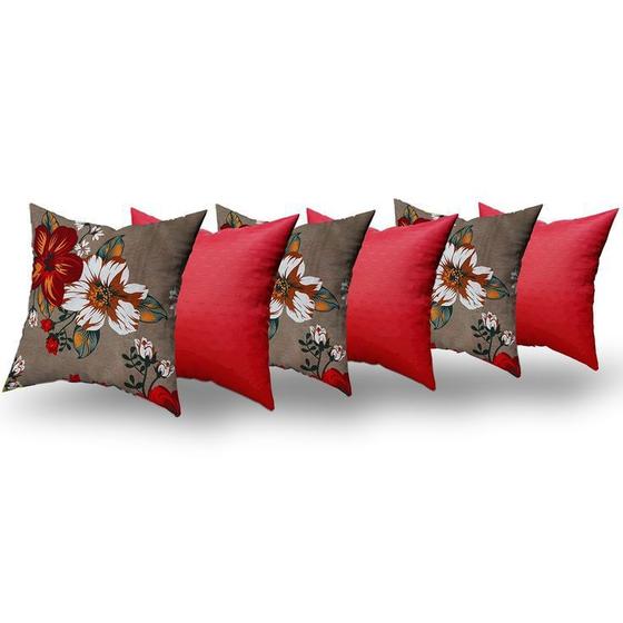Imagem de Almofadas Decorativas 6 Unidades Com Ziper e Refil Silicone