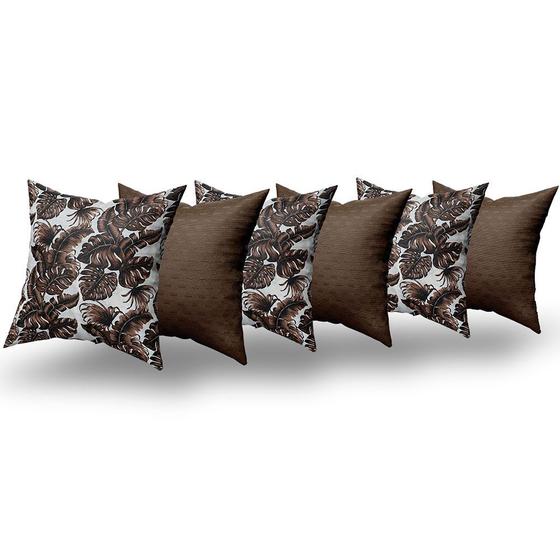 Imagem de Almofadas Decorativas 6 Unidades Com Ziper e Refil Silicone