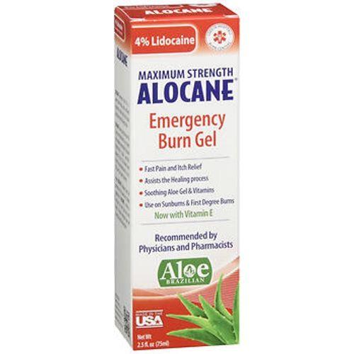 Imagem de Alocane Emergency Burn Gel Força máxima 2,5 Oz da Alocane (pacote com 4)