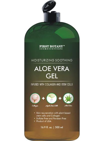 Imagem de Aloe Vera Gel First Botany 500mL com células-tronco, colágeno