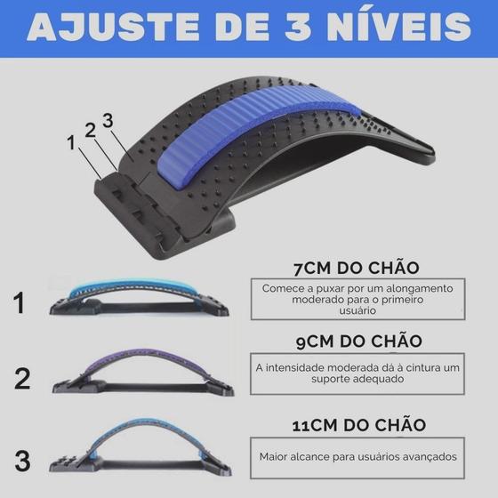 Imagem de Alongador e Massageador para coluna, lombar e pescoço LUMBAR MAGNET Q-2257