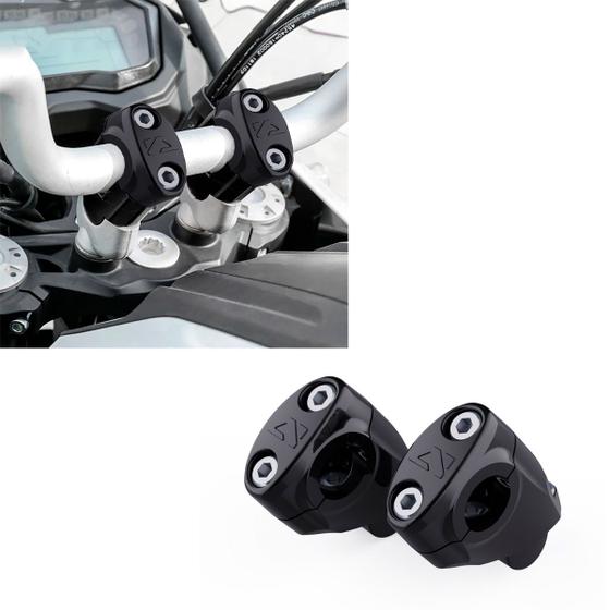 Bar End Weights 22mm Neri Pesi Terminali Per Manubrio Moto - Neri, 22mm (7/8"), Per Renthal E Manubri Cavi, In Alluminio Anodizzato Bar End Weights Neri Per Moto Custom - Foto 10