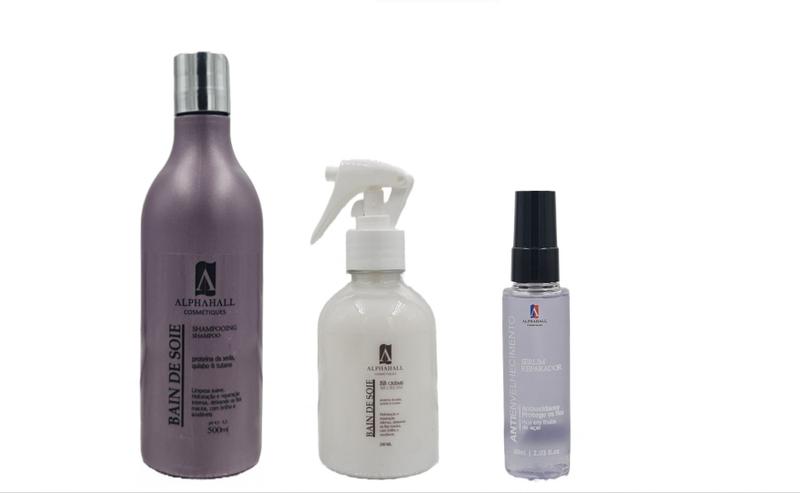 Imagem de AlphaHall Bain de Soie Shampoo e BB Cream e Sérum Antienvelhecimento