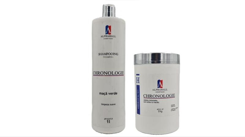 Imagem de AlphaHall Chronologie Shampoo 1 L e Hidratação Máscara 1 kg