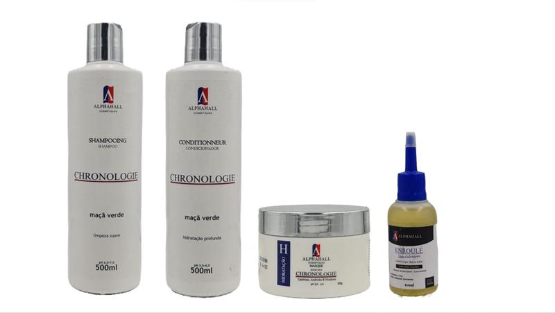 Imagem de AlphaHall Chronologie Shampoo e Condicionador e Hidratação Máscara e Óleo de Abacate