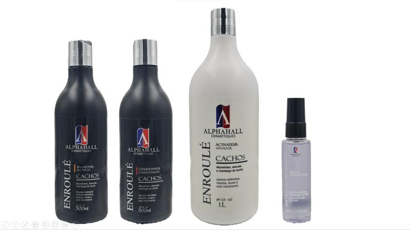 Imagem de Alphahall Enroulé Cachos Shampoo E Cond E Ativador E Sérum