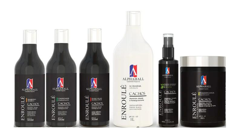 Imagem de AlphaHall Enroulé Cachos Shampoo e Condicionador e Gelatina e Ativador e Água Dia Seguinte e Umidifi