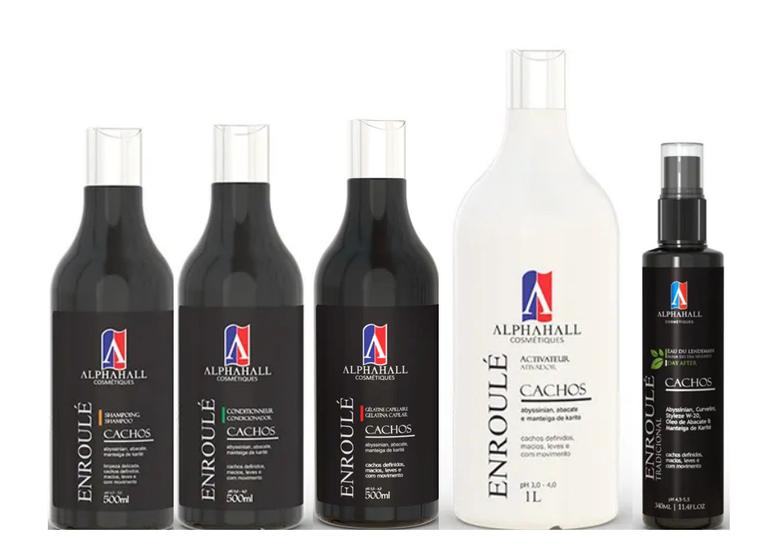 Imagem de AlphaHall Enroulé Cachos Shampoo e Condicionador e Gelatina e Ativador e Água Dia Seguinte