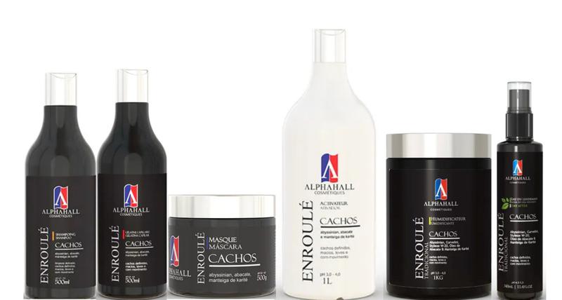 Imagem de AlphaHall Enroulé Cachos Shampoo e Gelatina e Máscara e Ativador e Água Dia Seguinte e Umidificante