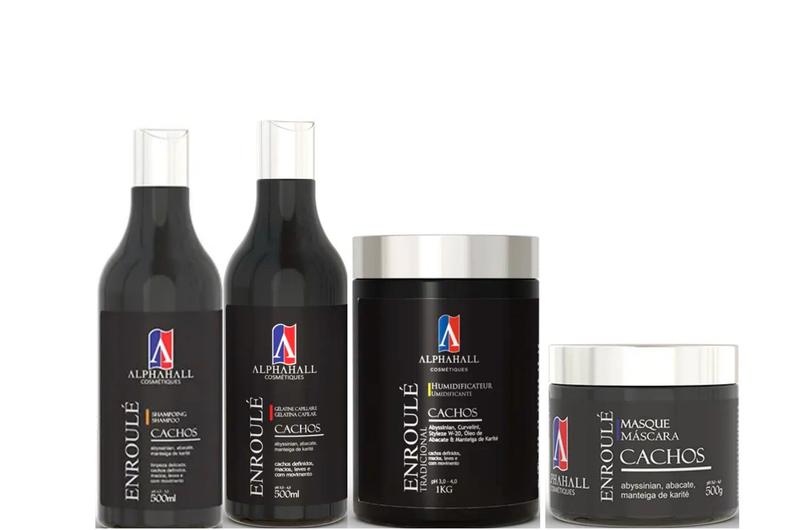 Imagem de AlphaHall Enroulé Cachos Shampoo e Gelatina e Máscara e Umidificante