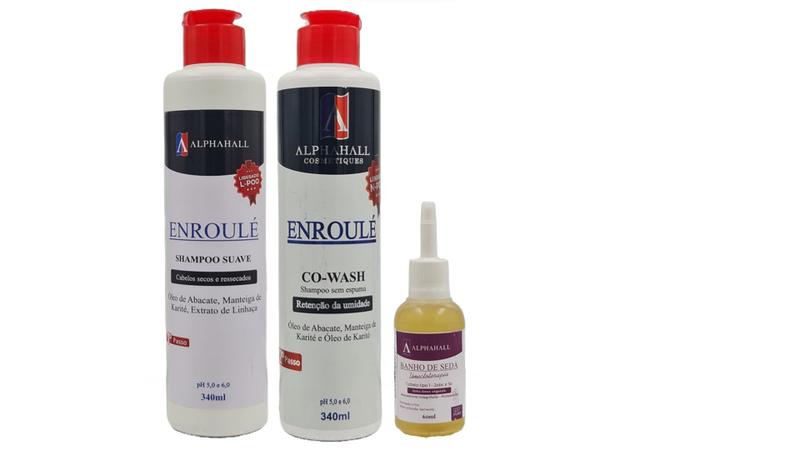 Imagem de Alphahall Enroulé Liberado Shampoo e Co Wash e Óleo de Macadâmia