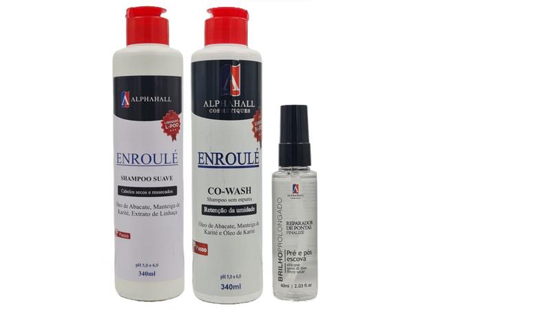 Imagem de Alphahall Enroulé Liberado Shampoo e Co Wash e Sérum Brilho Prolongado