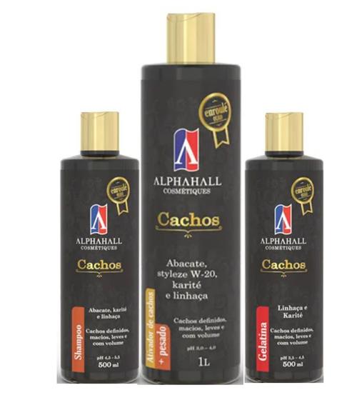 Imagem de AlphaHall Enroulé Ouro Shampoo e Ativador de Cachos e Gelatina