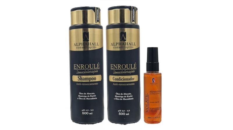 Imagem de AlphaHall Enroulé Umectoterapia Shampoo e Condicionador e Sérum Volátil