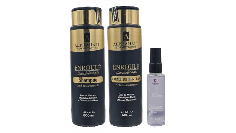 Imagem de AlphaHall Enroulé Umectoterapia Shampoo e Creme de Pentear e Sérum Antienvelhecimento