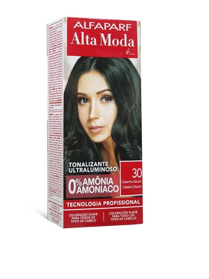 Imagem de Alta Moda Alfaparf Tonalizante 30 Castanho Escuro 120g