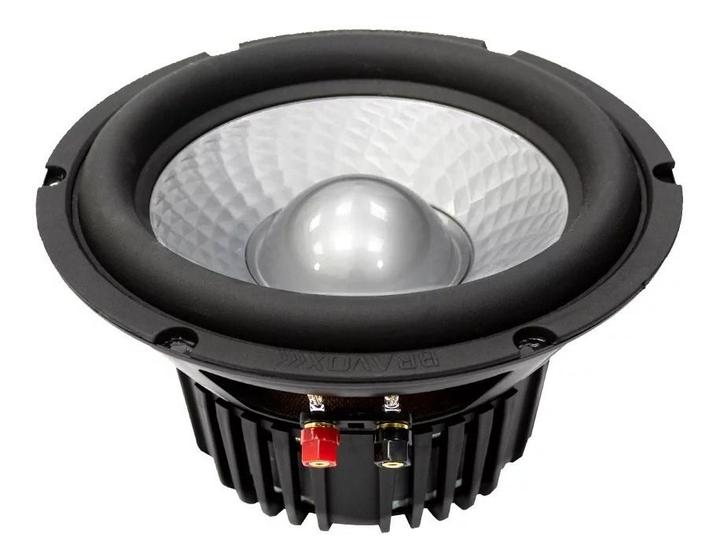Imagem de alto falante 12 polegadas audio bravox uxp12 d4 500 watts bobina dupla 2+2 ohms carretinha