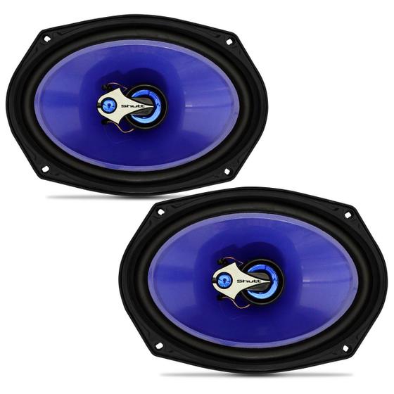 Imagem de Alto Falante 6x9 Pol 140W RMS Triaxial 4 Ohms Bobina Simples Shutt Preto Par Potência 560W Máx