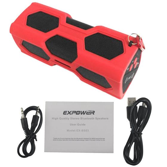 Imagem de Alto-falante Bluetooth esportivo à prova de poeira resistente a quedas com cartão TF