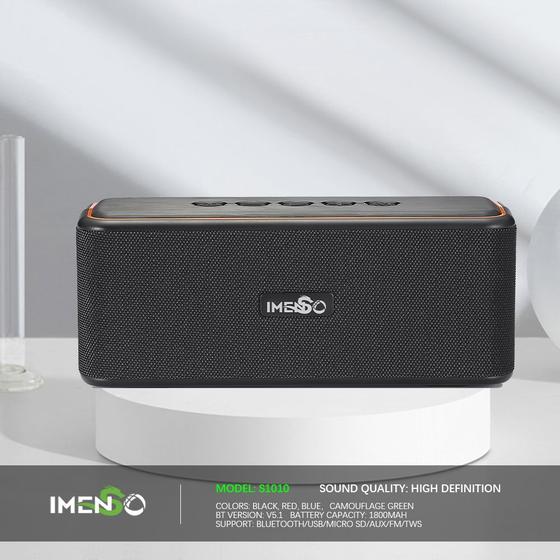 Imagem de Alto-falante Bluetooth IMENSO Outdoor Portátil Verde