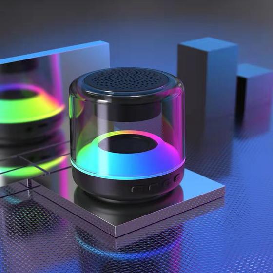 Imagem de Alto-falante Bluetooth Luzes Coloridas, Casa Estéreo subwoofer