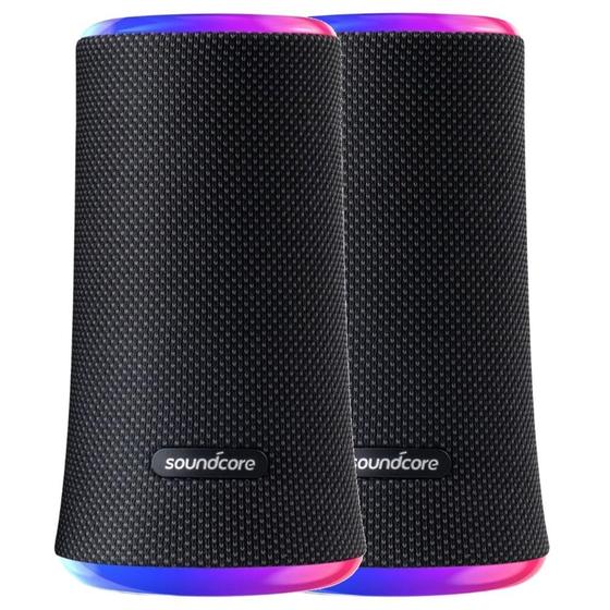 Imagem de Alto-falante Bluetooth Soundcore Flare 2 20W IPX7 à prova d'água, pacote com 2 unidades