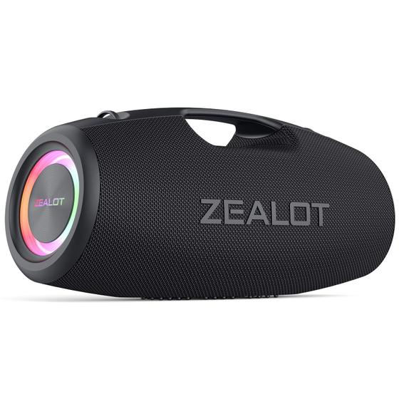 Imagem de Alto-falante Bluetooth ZEALOT 120W sem fio com baixo estrondoso preto