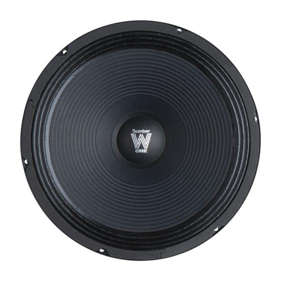 Imagem de Alto Falante Bomber Woofer W-One 12&quot 200W Rms - 4 Ohm