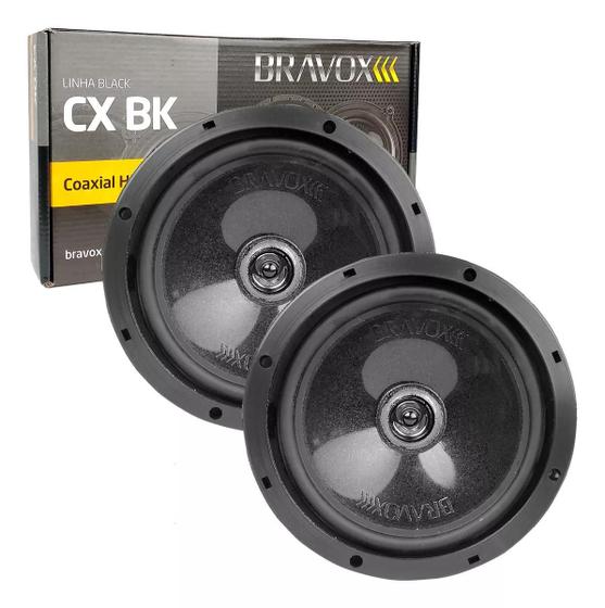 Imagem de Alto Falante Bravox Coaxial 6 Polegadas 120w Cx60bk Universal