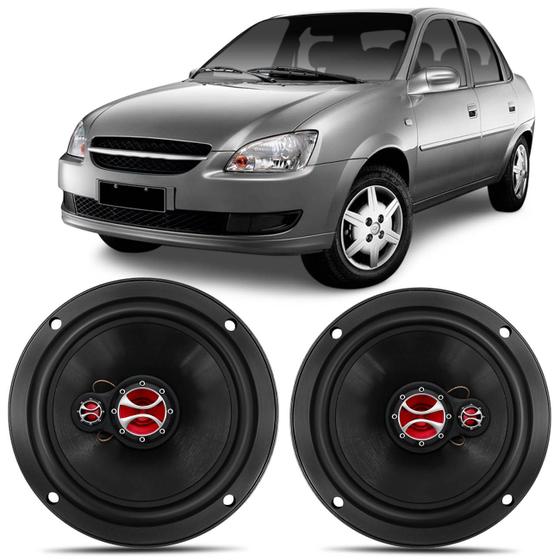 Imagem de Alto Falante Corsa Classic 03 a 16 Wagon 97 a 02 Foxer 6" 100W RMS Triaxial Traseiro Original Par