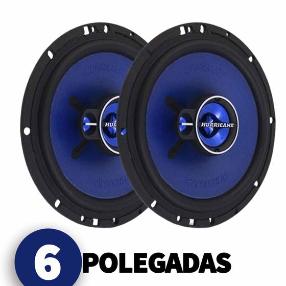 Alto Falante Porta 6 Polegadas Hurricane Triaxial Som Automotivo ...