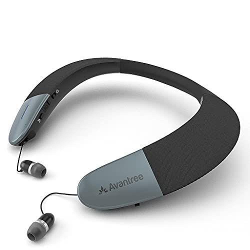 Imagem de Alto-falante sem fio Avantree Torus Wearable, Bluetooth 5.0, aptX HD, baixa latência, alto-falantes pessoais com fones d