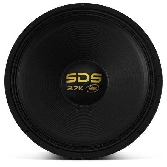 Imagem de Alto Falante Subwoofer Eros E18 SDS 2.7K 18 Polegadas 1350W RMS 4 Ohms Bobina Simples Preto