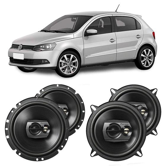 Alto Falante Volkswagen Gol G6 2013 a 2016 Pioneer 6 e 5 Polegadas 240W RMS 4 Portas Kit Menor preço em Alto Falante Volkswagen Gol G6 2013 a 2016 Pioneer 6 e 5 Polegadas 240W RMS 4 Portas Kit