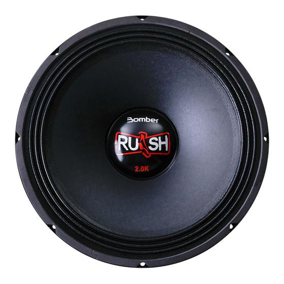 Imagem de Alto Falante Woofer Rush Bomber 2.0K 15 Pol 1000 Watts RMS 4Ohms Bobina Simples Preto