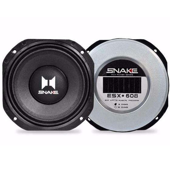 Imagem de Alto Falante Woofer Snake Esx 608 300Wrms 8 Pol Bob Simples