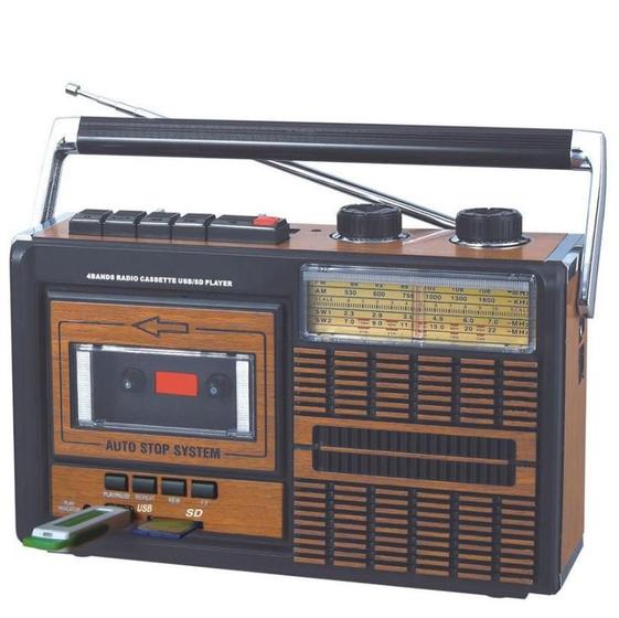 Alto-falantes Retro Radio de 4 bandas Fita antiga USB SD Música ao ar livre Menor preço em Alto-falantes Retro Radio de 4 bandas Fita antiga USB SD Música ao ar livre