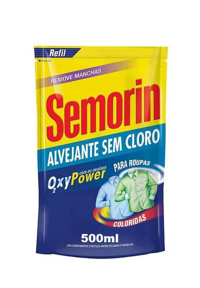 Imagem de Alvejante Sem Cloro Oxy Power Roupas Coloridas Semorin 500ml