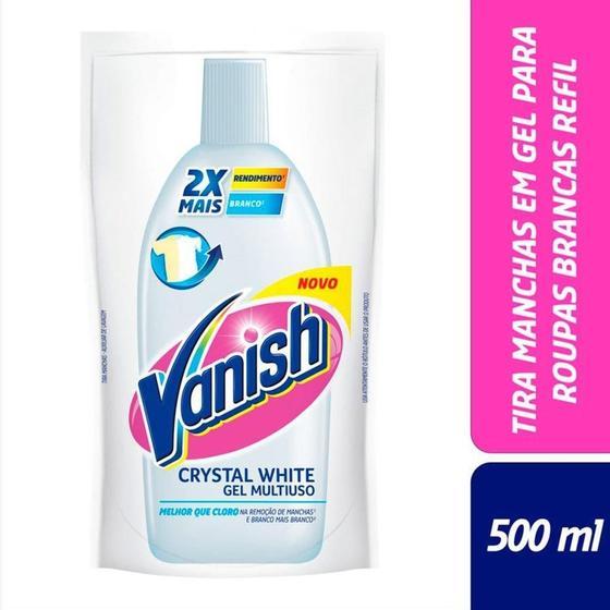 Imagem de Alvejante Vanish Líquido sem Cloro White Refil 500ml Embalagem com 12 Unidades