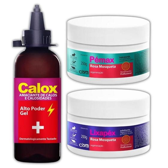 Imagem de Amaciante Calox Gel Lixapéx Pémax Rosa Mosqueta Spa Dos Pés