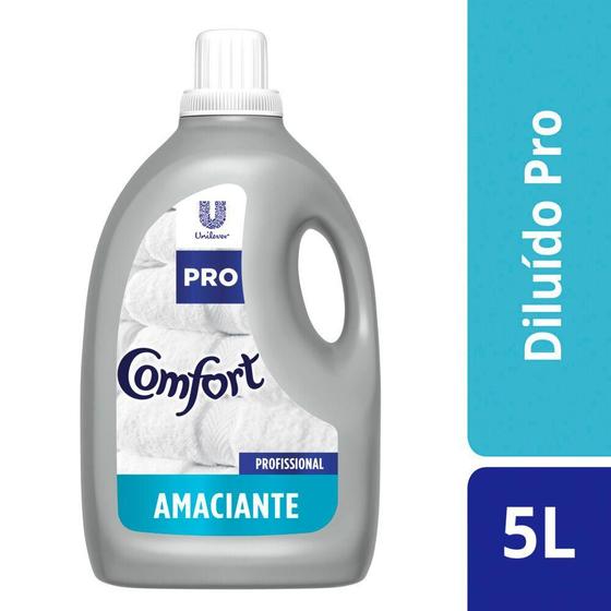 Amaciante Comfort Lavanderia Profissional Maciez Intensiva 5L Menor preço em Amaciante Comfort Lavanderia Profissional Maciez Intensiva 5L