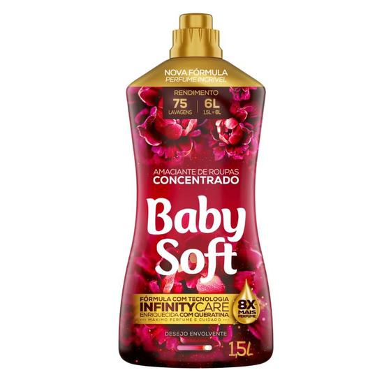 Amaciante Concentrado Baby Soft Desejo Envolvente 1,5l - Rende 75 Lavagens é boa?