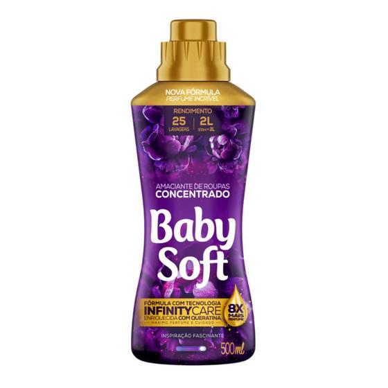 Menor preço em Amaciante Concentrado Baby Soft Inspiração Fascinante 500ml - Rende 25 Lavagens