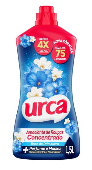 Imagem de Amaciante Concentrado Urca Brisa 1,5l - Rende 75 Lavagens