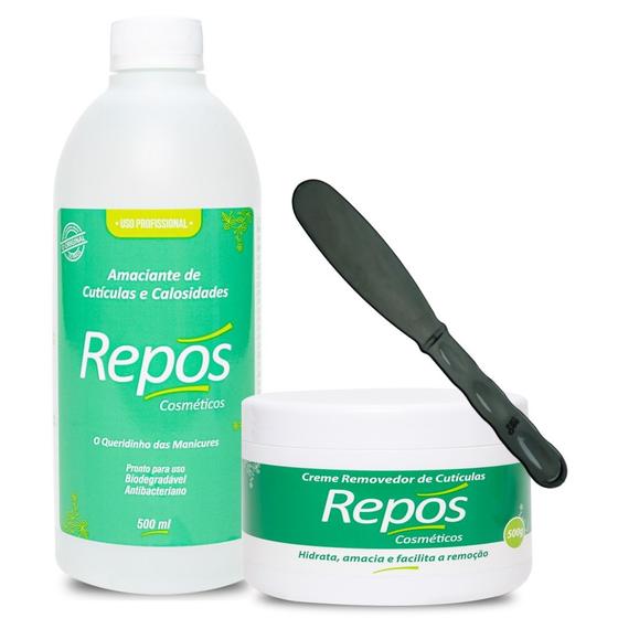 Imagem de Amaciante Cutículas 500ml+Creme Removedor Cutícula 500G Repos