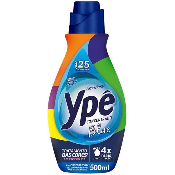 Amaciante de Roupas YPÊ Concentrado Blue 500ml. Rende 25 lavagens. Menor preço em Amaciante de Roupas YPÊ Concentrado Blue 500ml. Rende 25 lavagens.