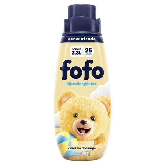 Imagem de Amaciante Fofo Concentrado Amarelo Chamego 500ml - Embalagem com 12 Unidades - Comfort