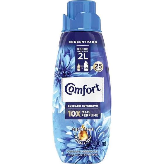 Imagem de Amaciante para Roupas Concentrado Comfort Azul Frasco com 500ml