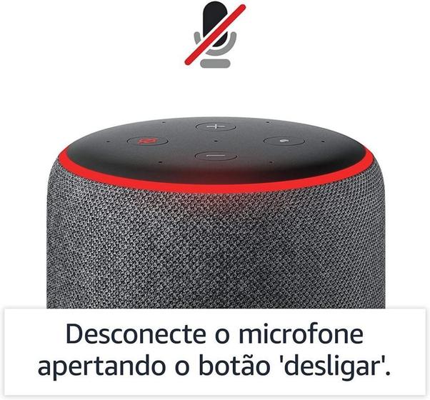 Imagem de Amazon Echo 3 Geração Smart Speaker Com Alexa Black - Preto